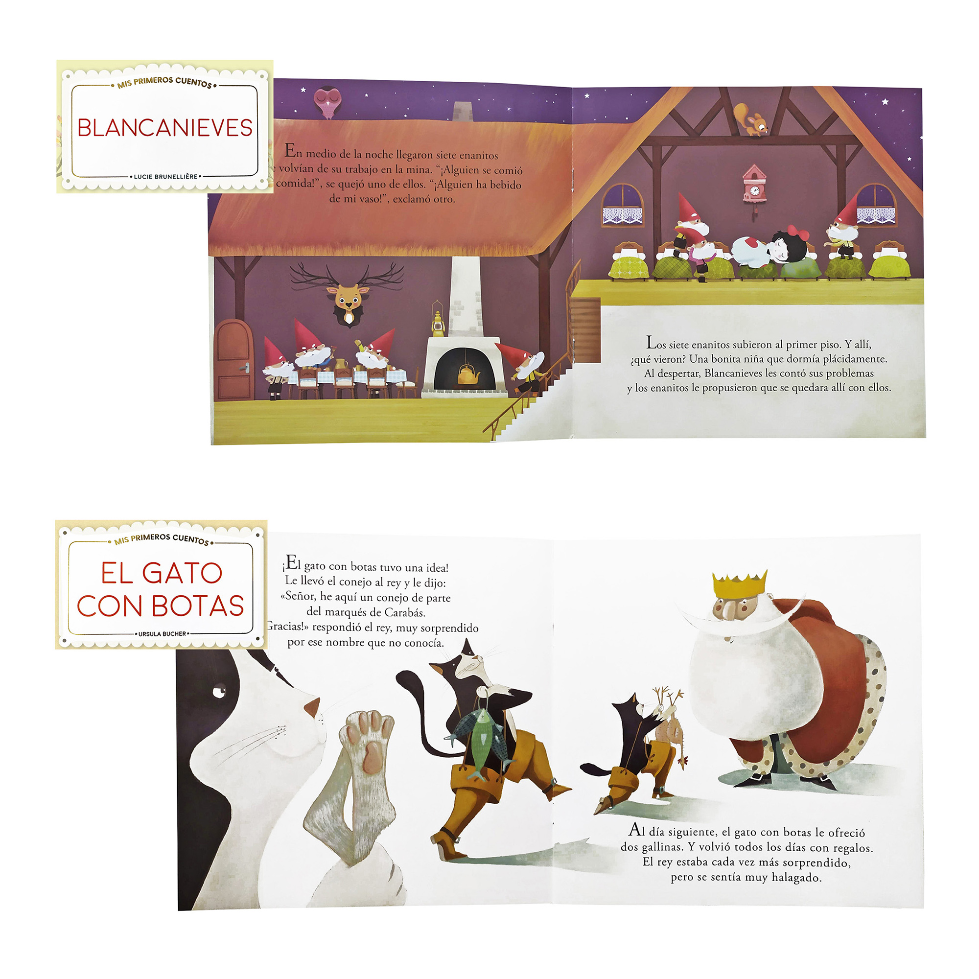 Colección 9 Libros con Cuentos Clásicos Ilustrados, Patito Feo, Tres Cerditos, Rapunzel 