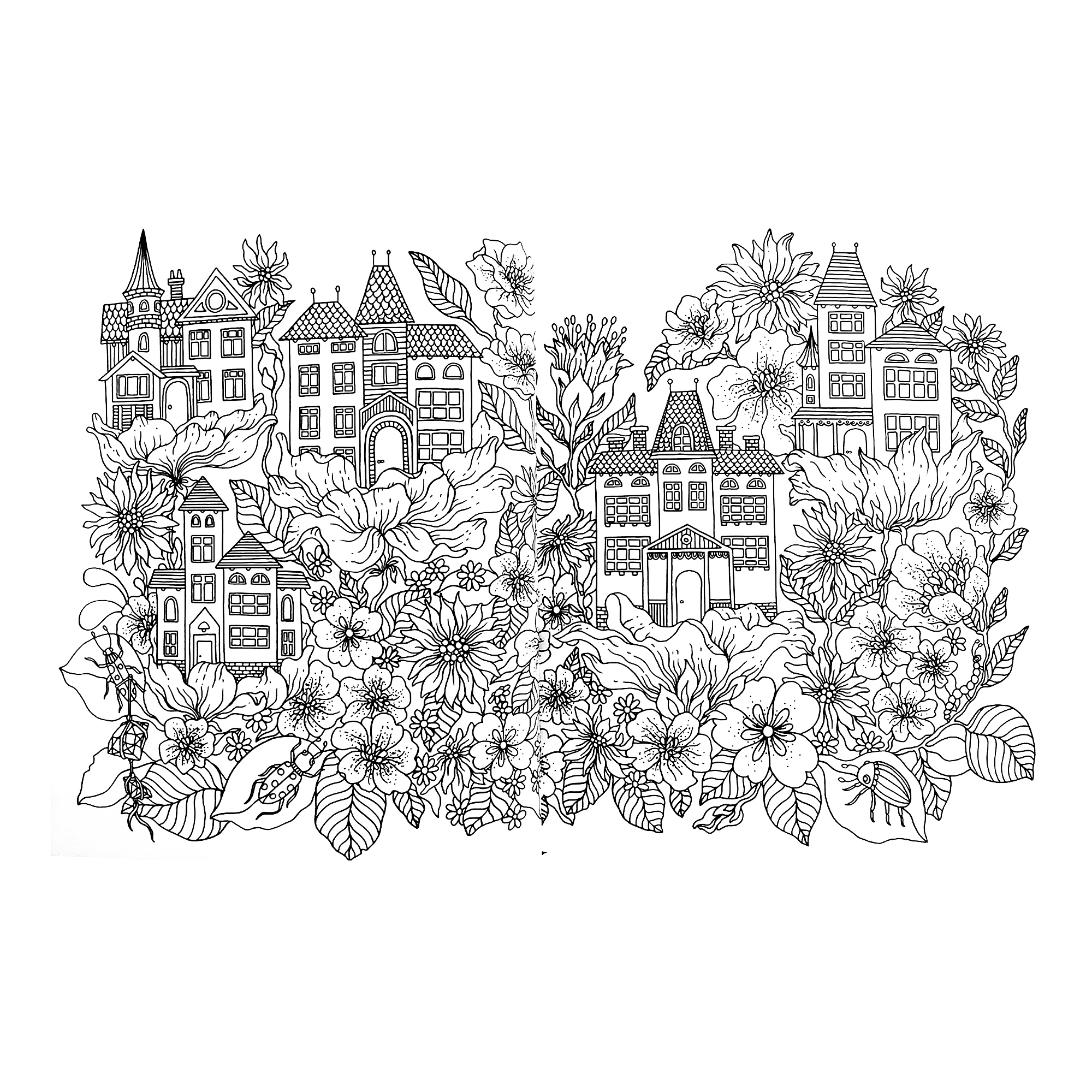 Libro Colorear Mandalas + 24 Plumones, Hanna Karlzon, Pasta Dura