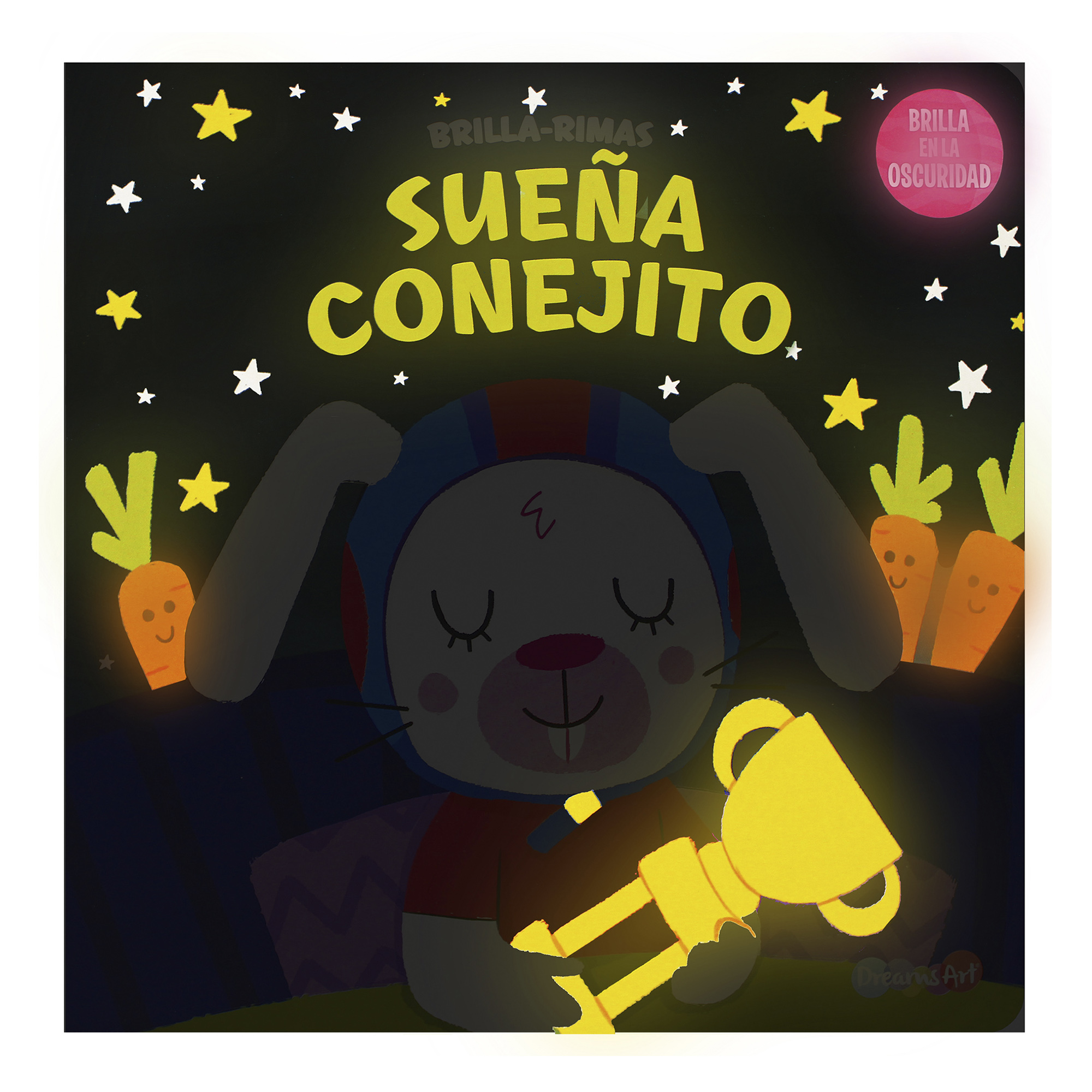 Colección 4 Libros de Cuentos y Rimas, Animales, Fluorescente, Brillan en la Oscuridad