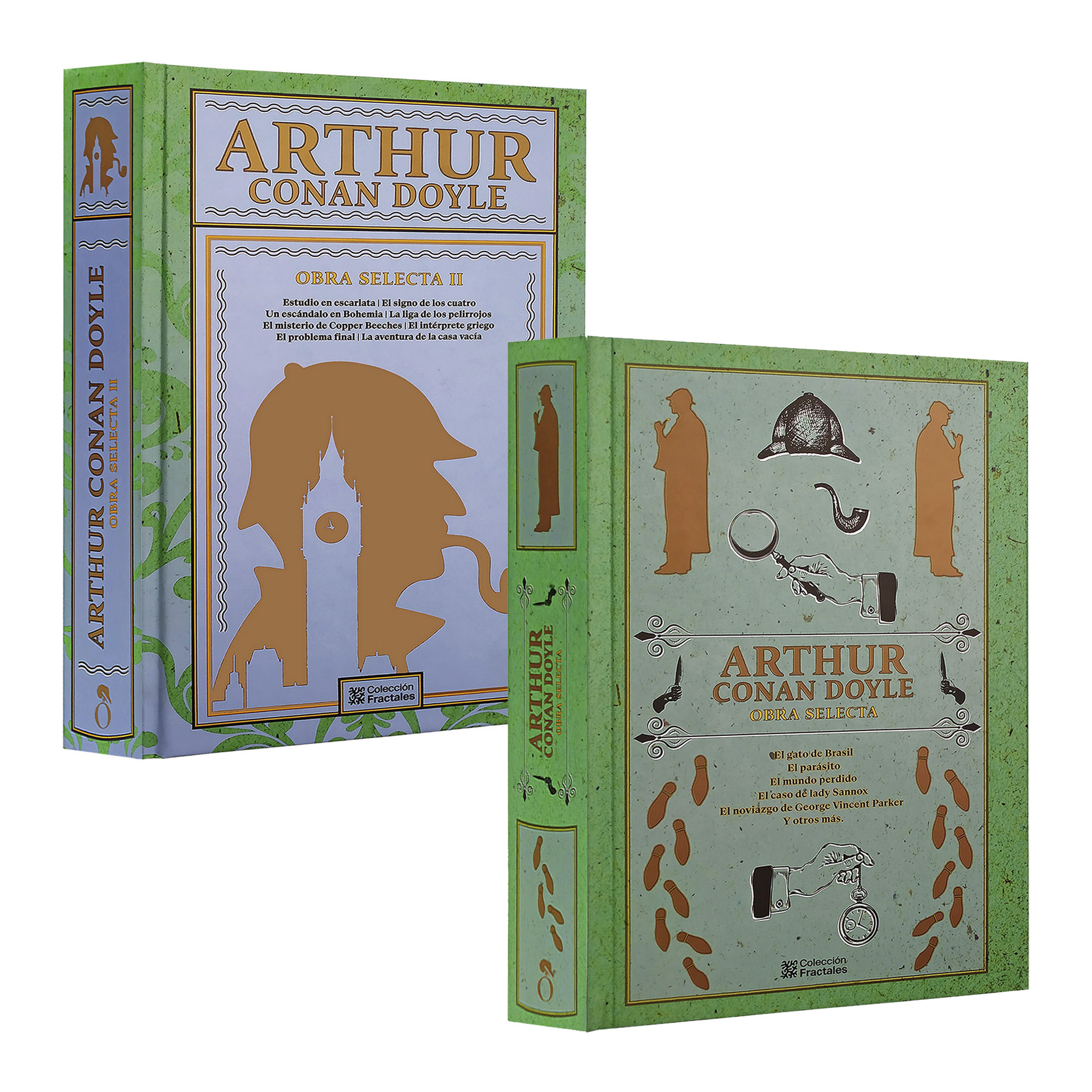Sherlock Holmes, Colección Arthur Conan Doyle, 2 Tomos, Pasta Dura