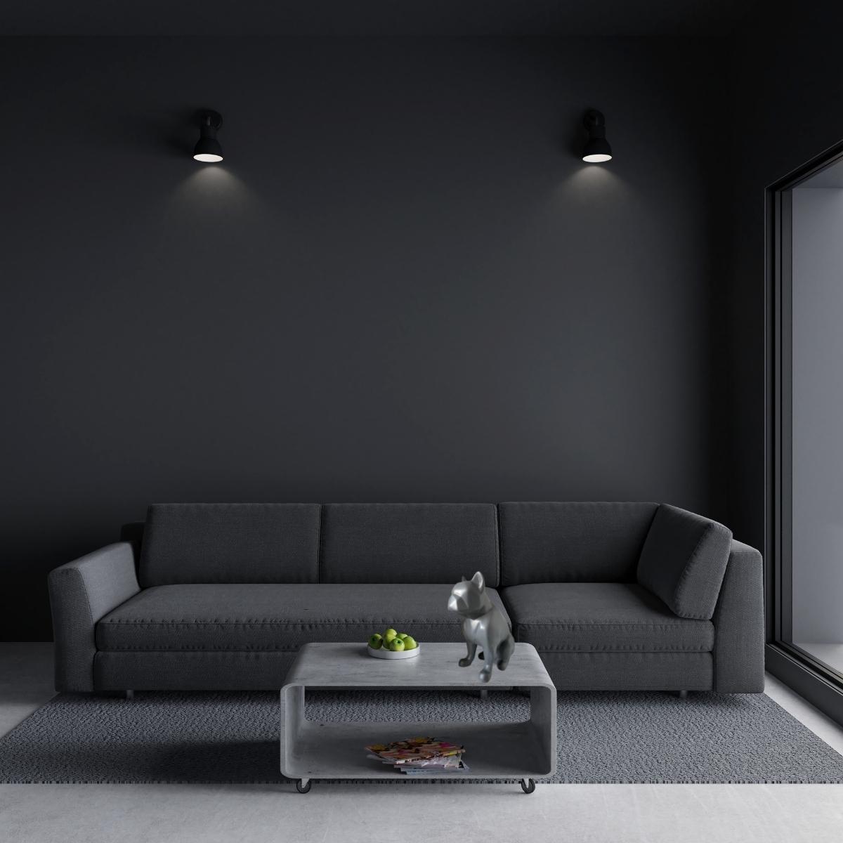 Figura Decorativa Perro Gris Minimalista Elegante Ceramica Decoracion Hogar