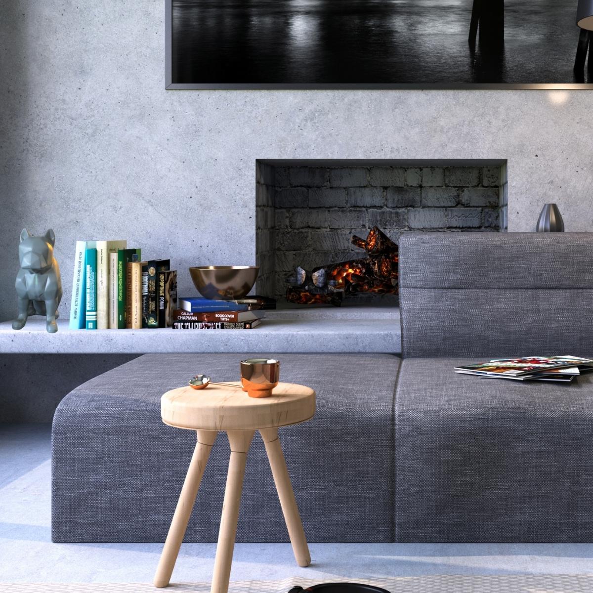 Figura Decorativa Perro Gris Minimalista Elegante Ceramica Decoracion Hogar