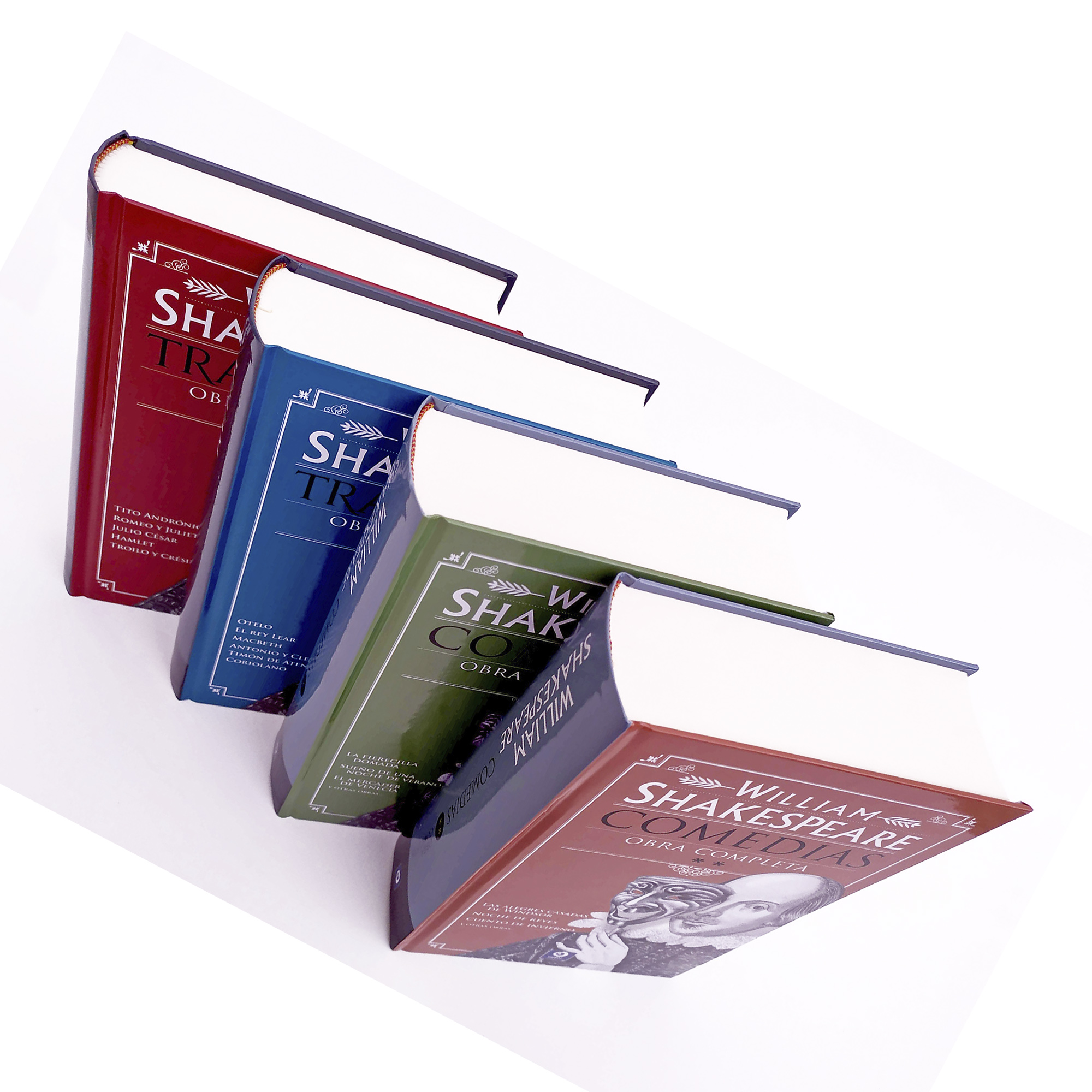Shakespeare, Obras Completas, Estuche de Colección 4 tomos, Pasta Dura