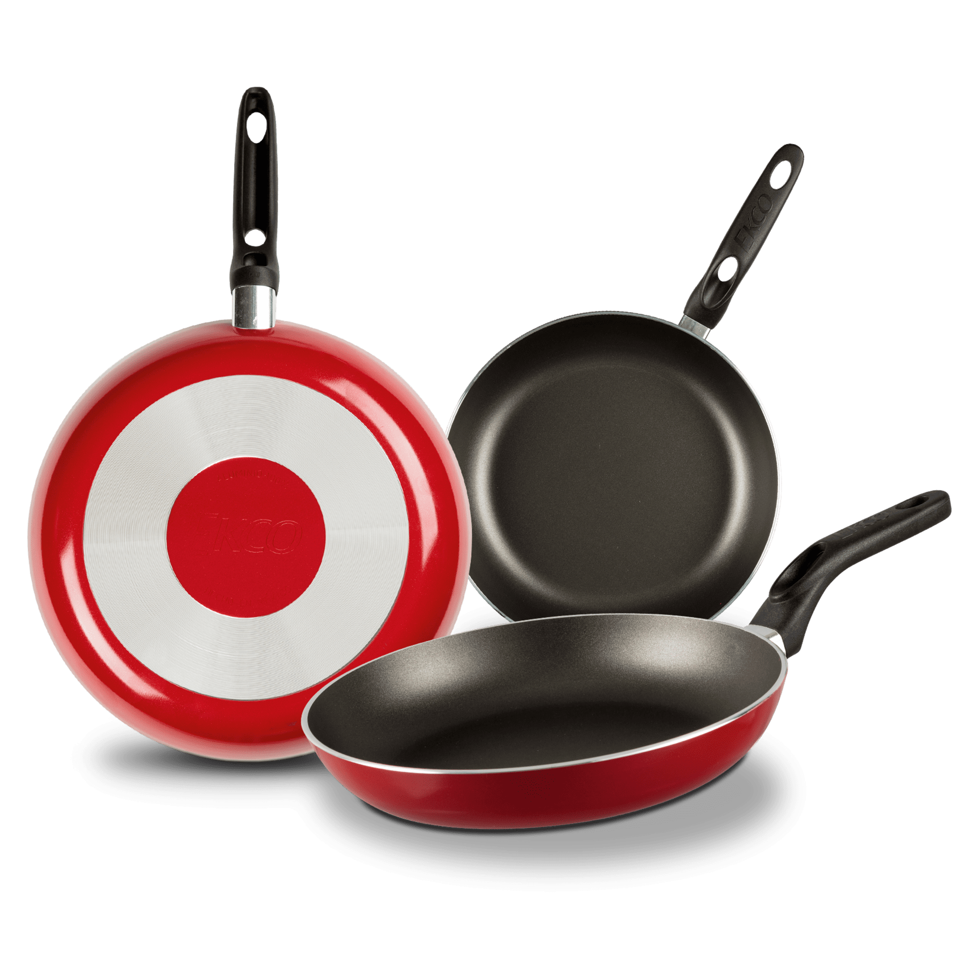 Juego de Sartenes 3 Piezas Ekco con Antiadherente de Aluminio