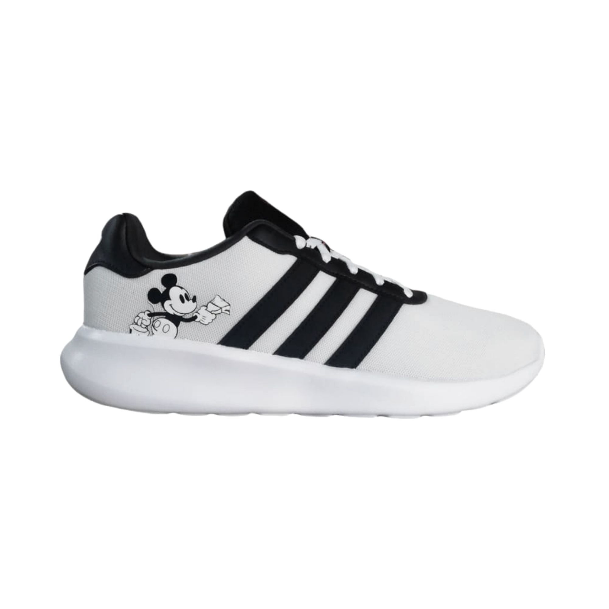 Tenis Adidas Lite Racer Blanco Negro Mickey Mouse Hombre Originales GX3087