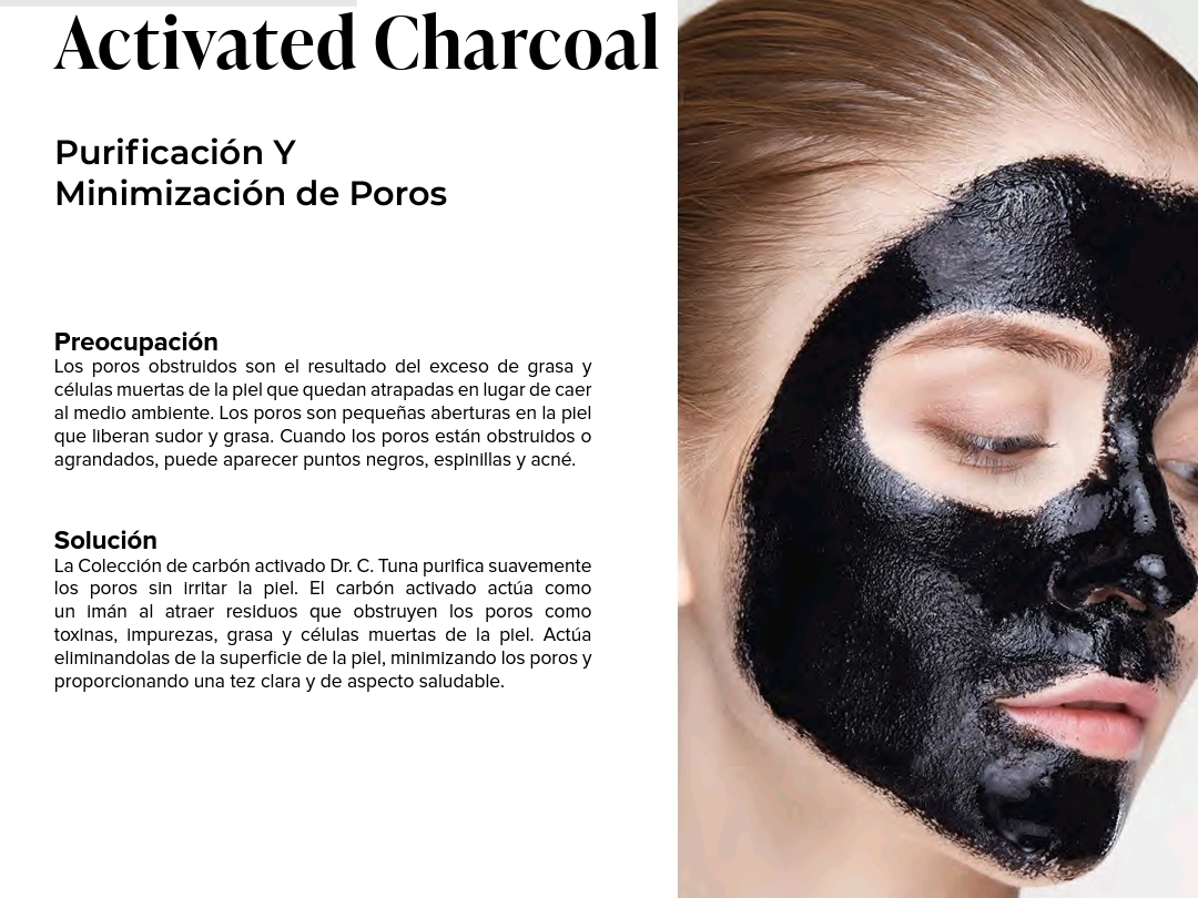 Activated Charcoal Mascarilla Negra by Farmasi Elimina Grasa y Puntos Negros.