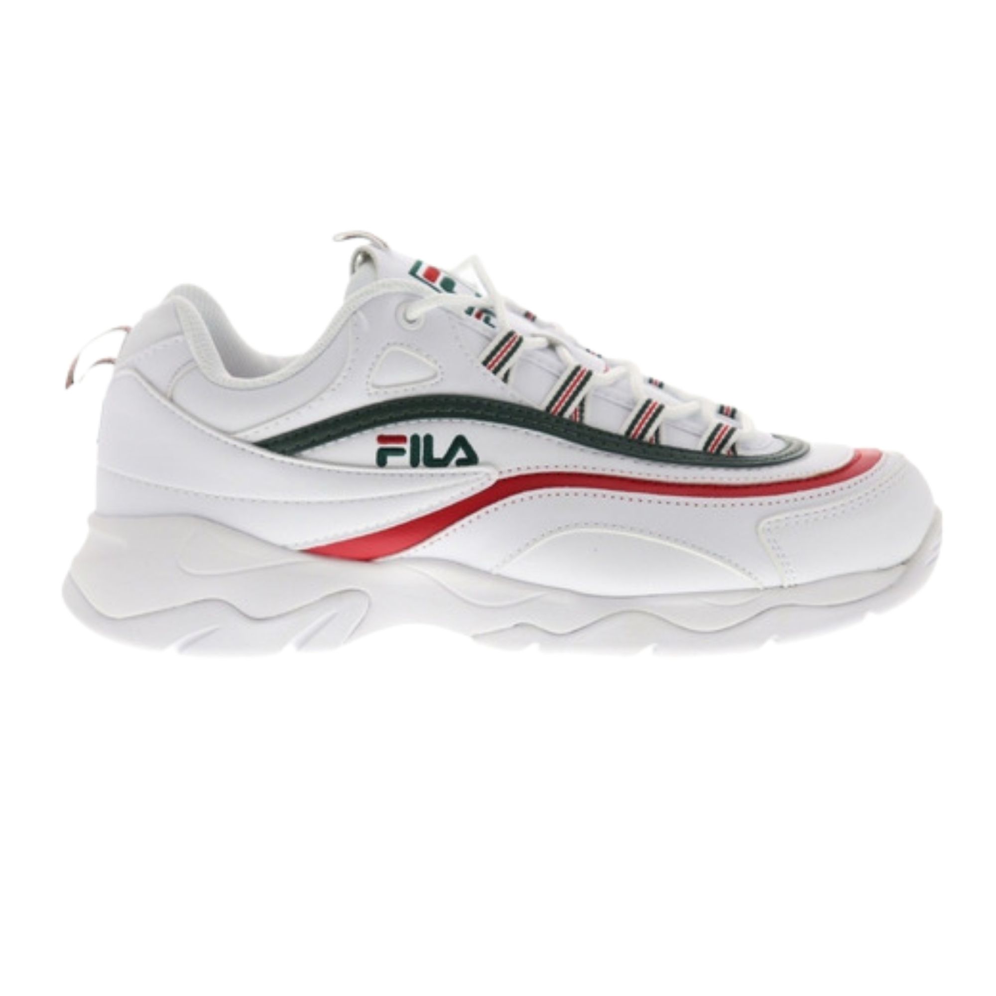 Tenis Fila Ray Man Blanco Azul Rojo Originales 1RM00577124