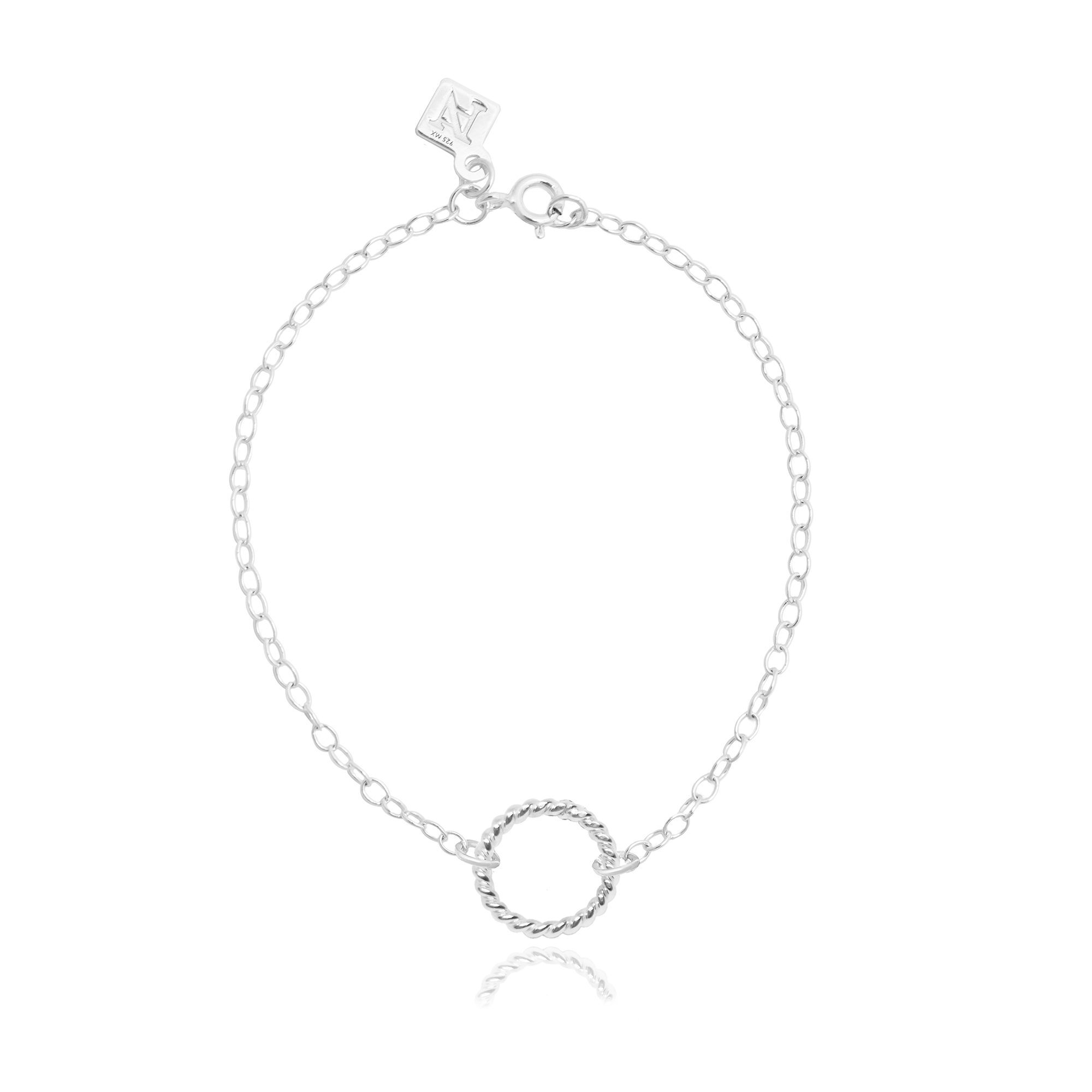 Pulsera Bejuco de Plata con Cadena para Mujer por Anante Joyeria