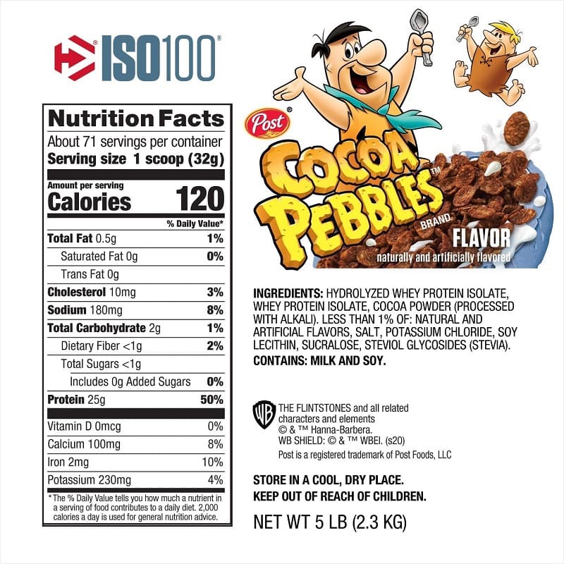 PROTEINA DYMATIZE ISO 100 SABOR COCOA PEBBLES 71 SERV