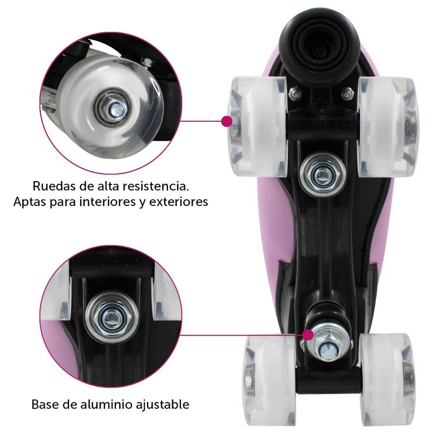 Patines 4 Ruedas Profesionales Quads Clasicos Talla 26 Cm