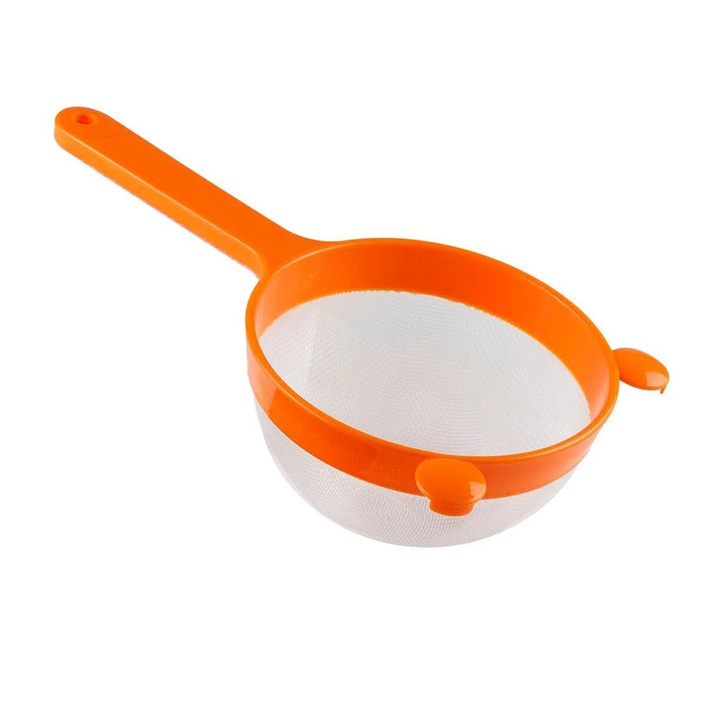 Colador Gigante Naranja Rejilla Metalica Goshoppingmx