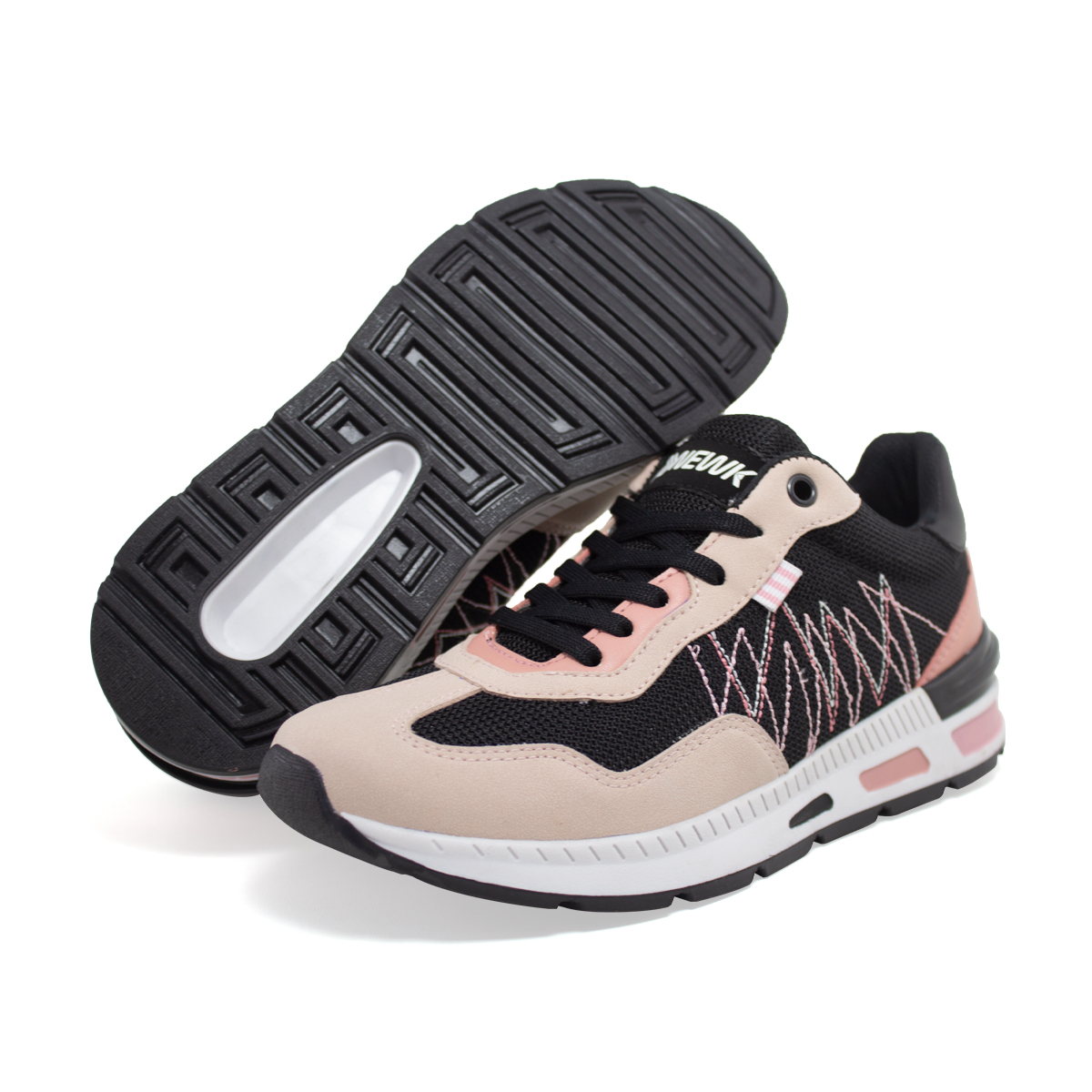 Tenis Newk Para Mujer Línea Guindaty Color Negro Maquillaje