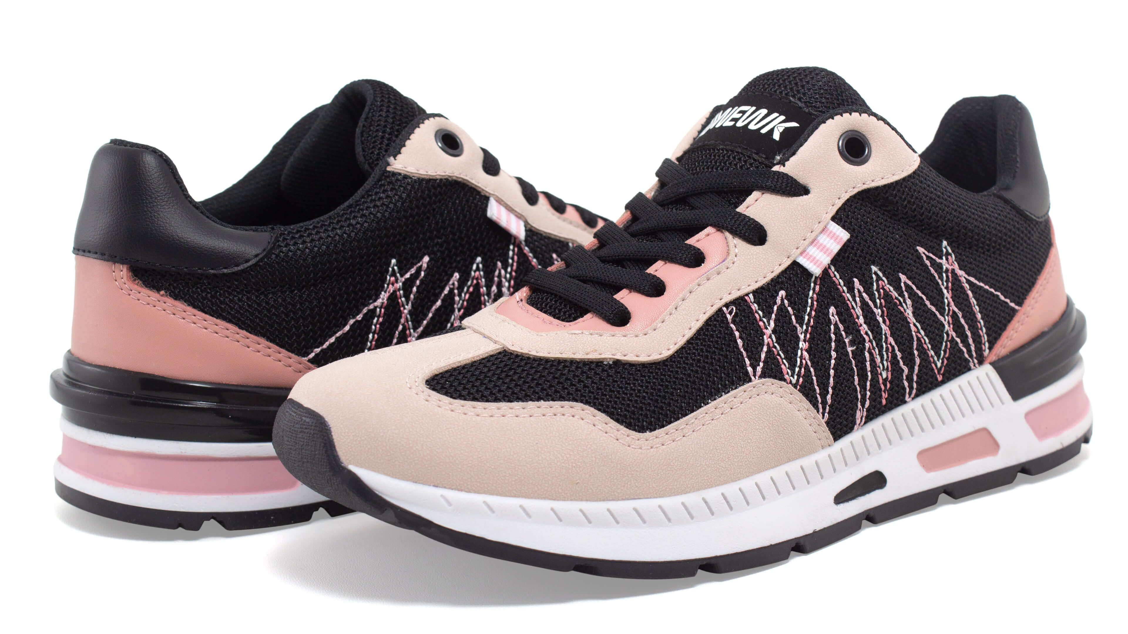 Tenis Newk Para Mujer Línea Guindaty Color Negro Maquillaje