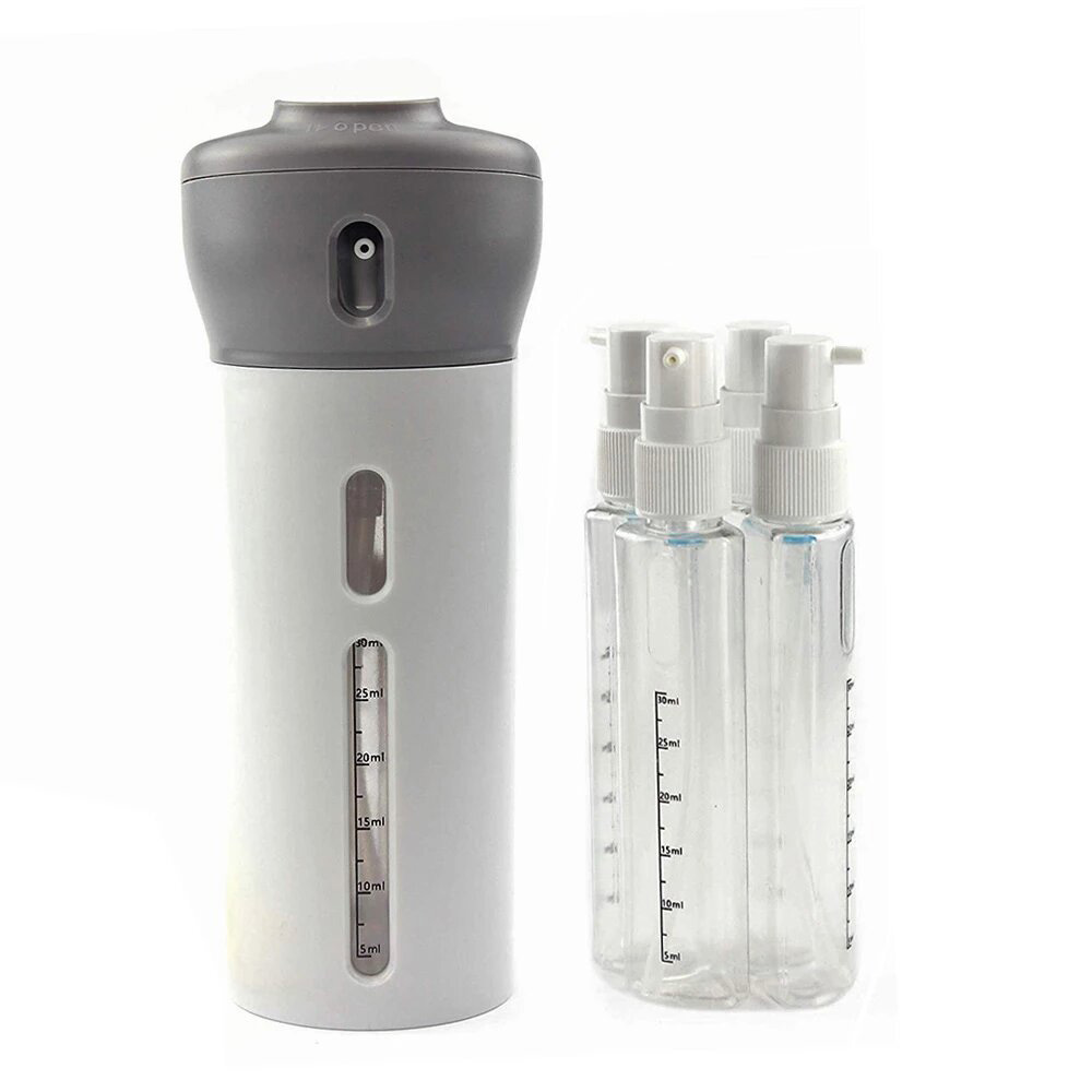 Botella De Viaje 4 En 1 Para Shampoo Crema Perfume Gel Goshoppingmx