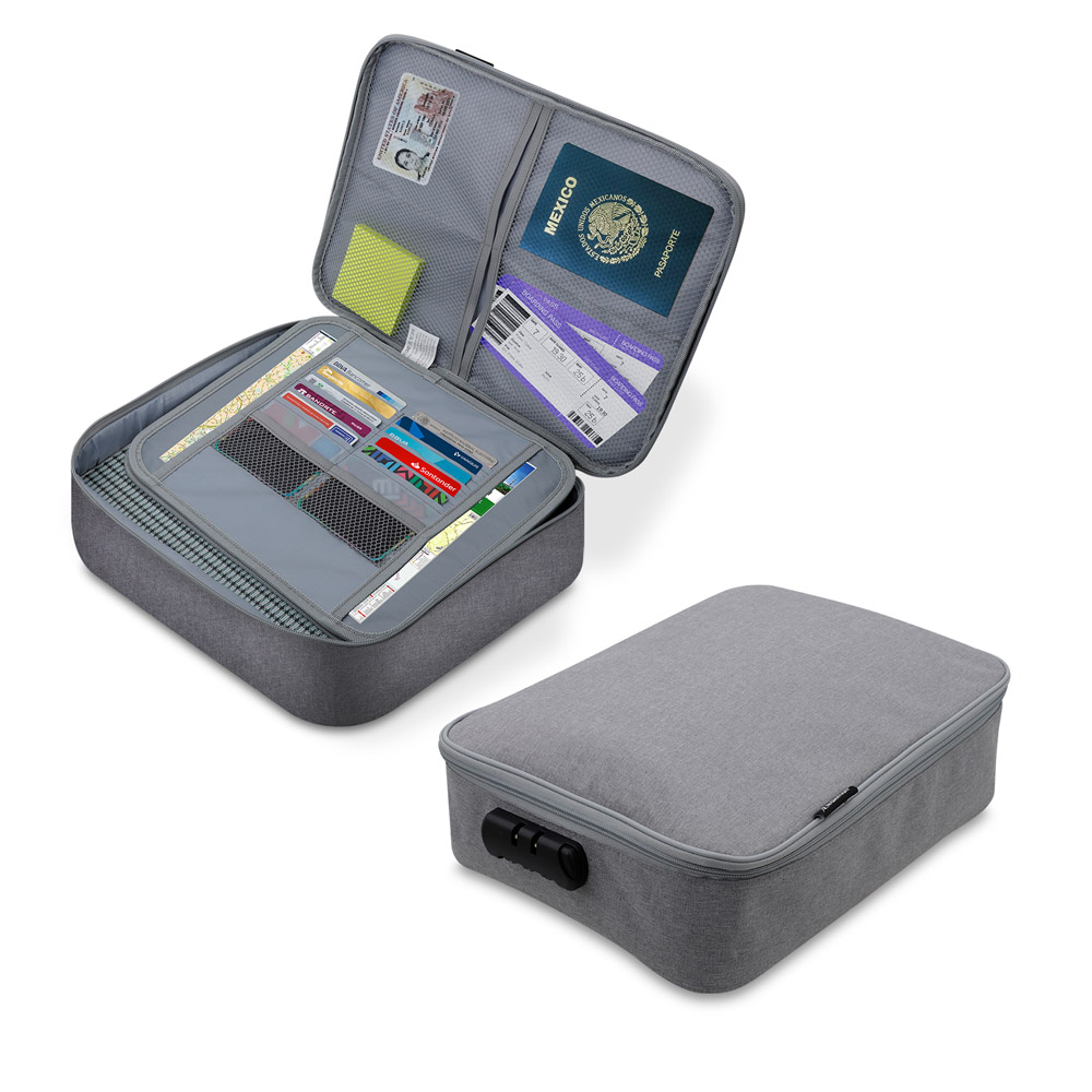 Organizador de Documentos Caja de Seguridad con Candado Redlemon