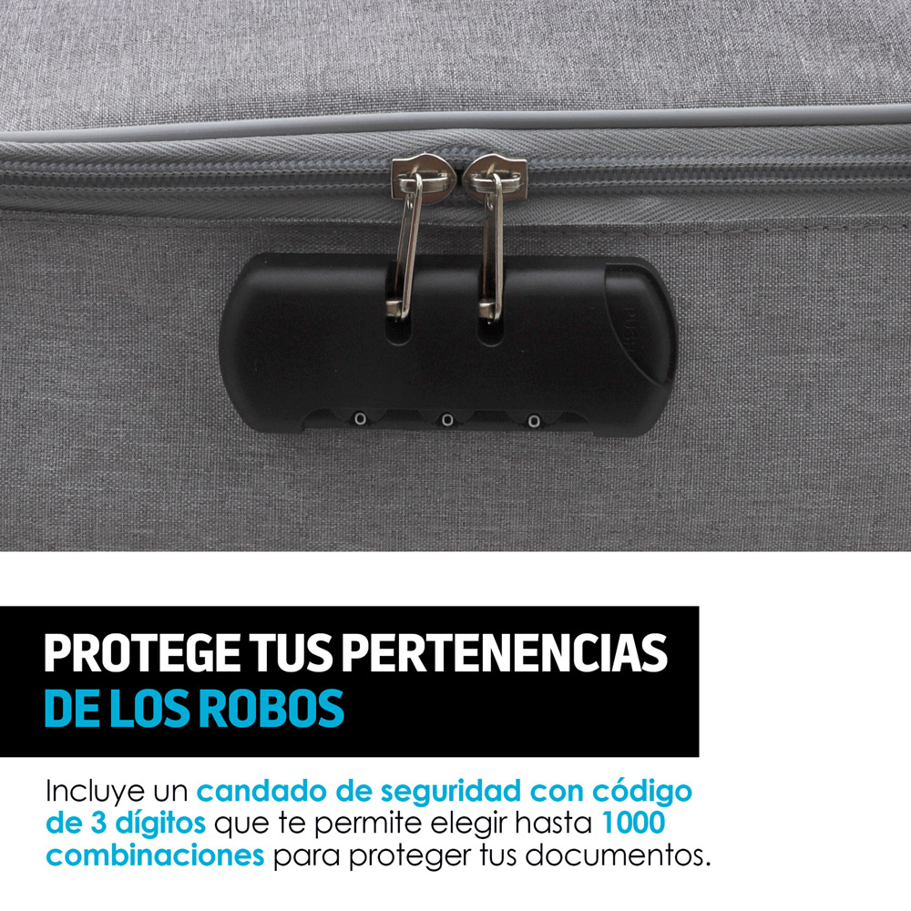 Organizador de Documentos Caja de Seguridad con Candado Redlemon