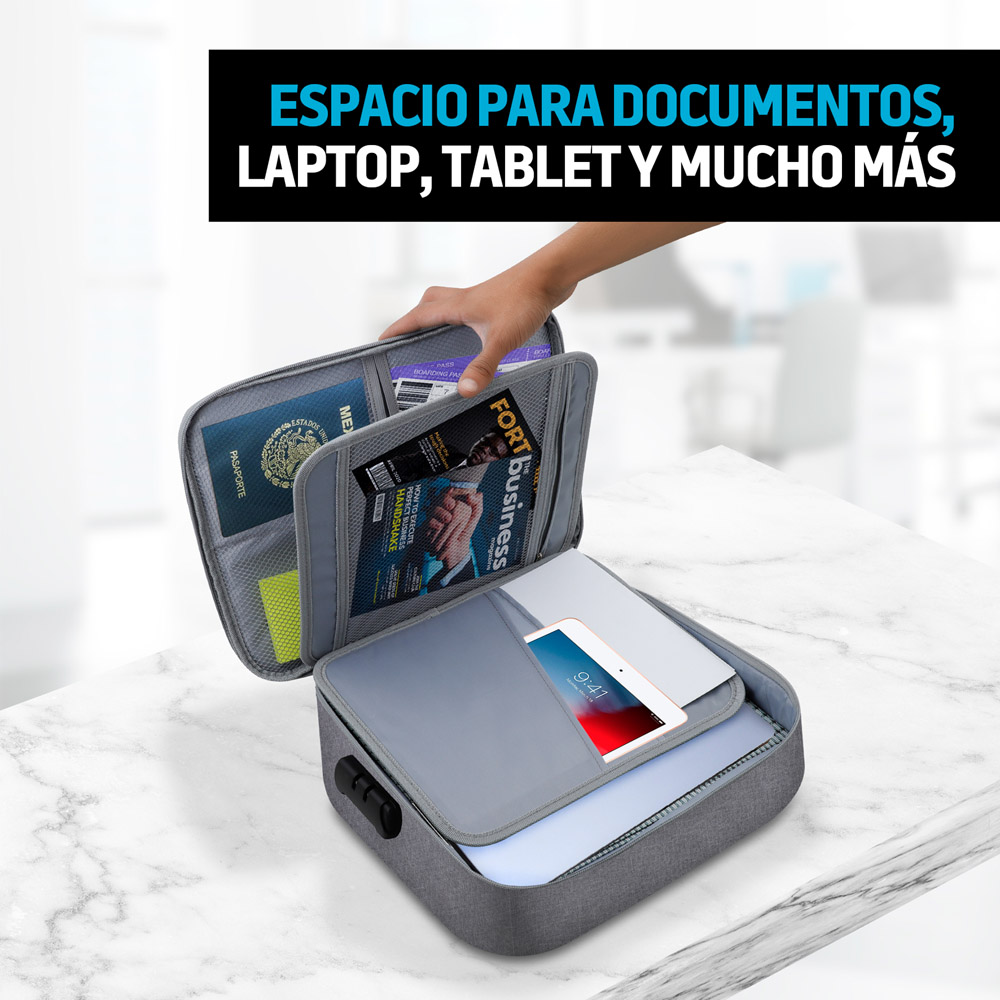 Organizador de Documentos Caja de Seguridad con Candado Redlemon