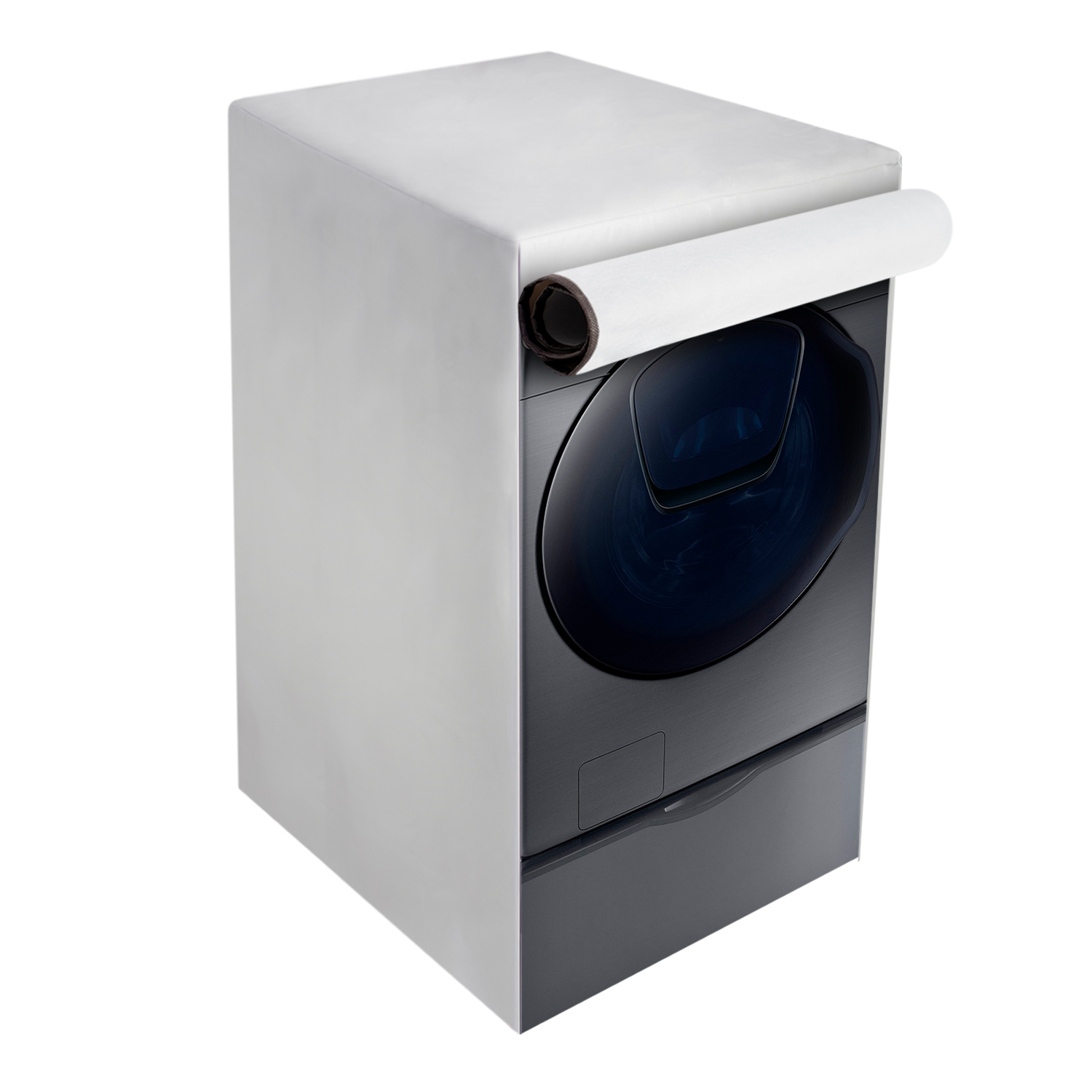 Girasol - Funda para secadora, para lavadora, refrigerador, a prueba de  polvo, con bolsillos de almacenamiento de encaje para máquina de carga