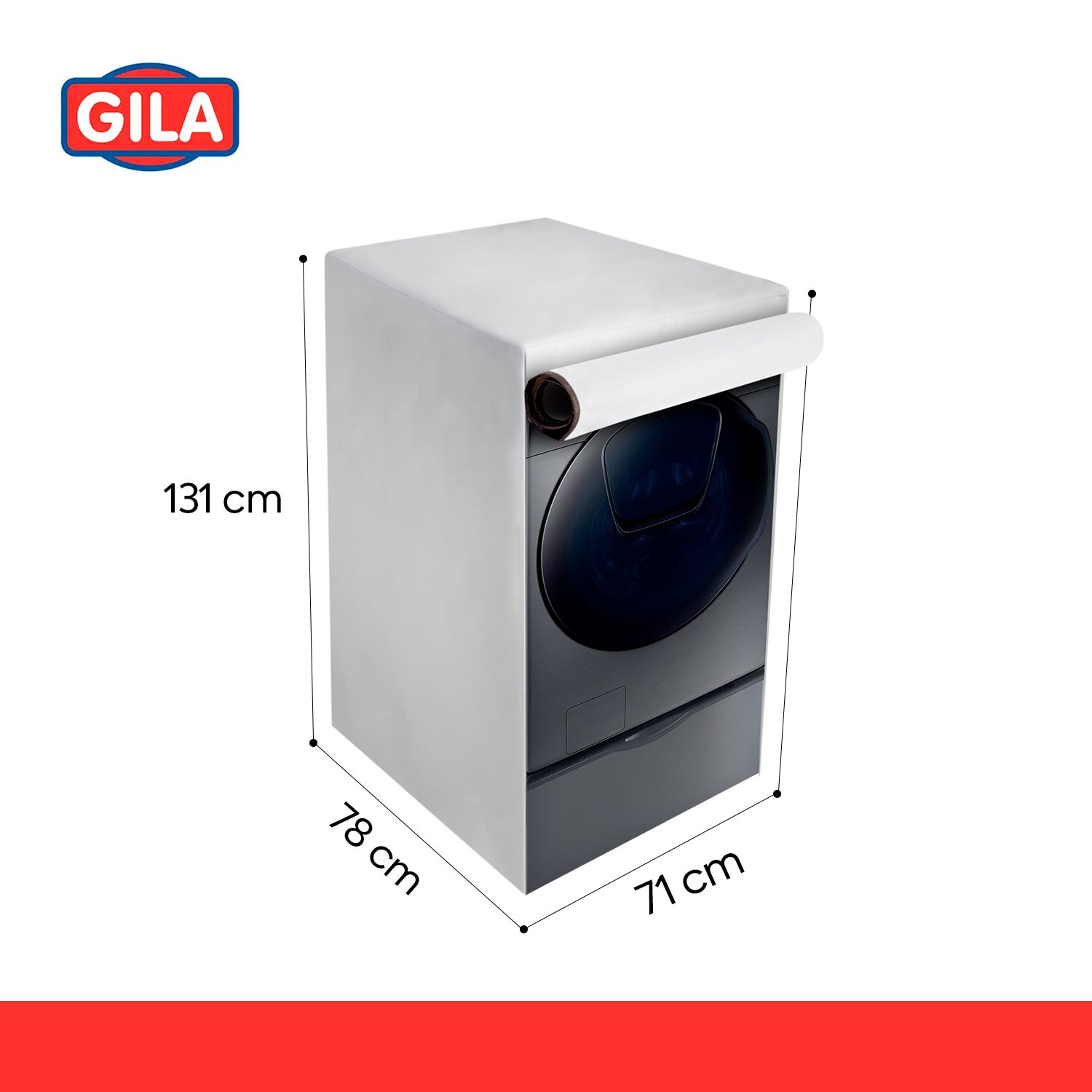 Funda para lavadora/secadora - Carga frontal para lavadora/secadora, funda  GILA Essentials (impermeable, protector solar y protector a prueba de