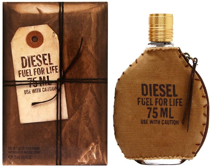 Perfume Diesel Fuel For Life Use With Caution EDT Men 75 ml Descontinuado