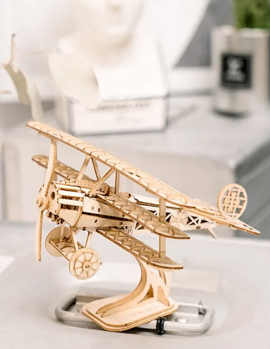 Aeroplano Armable Madera Maqueta Bloques Creativo Robotime TG301