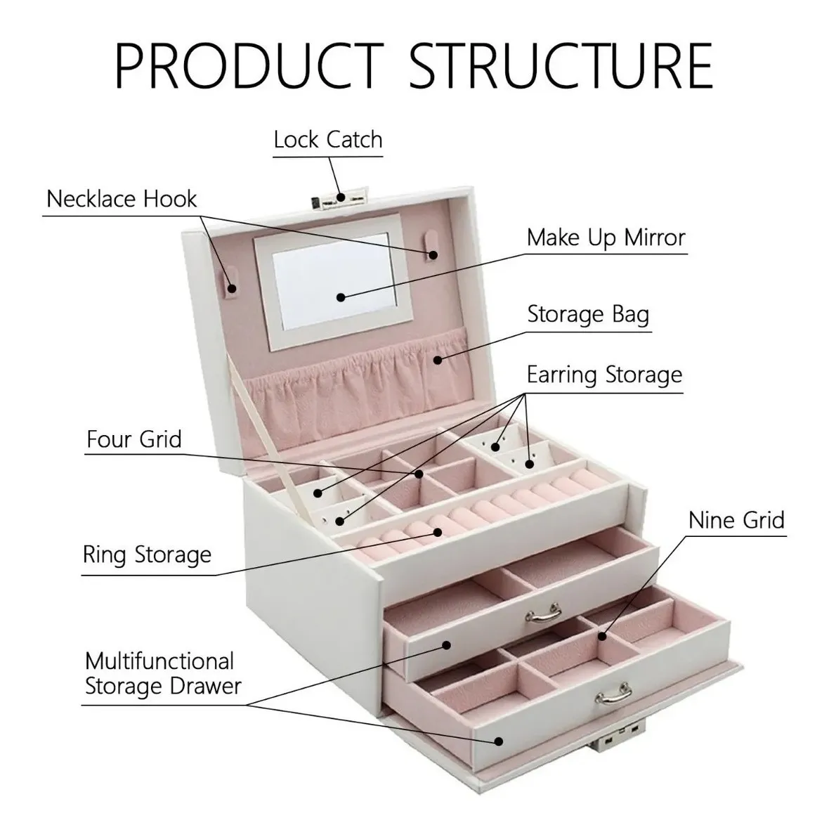 Organizador Joyas Estuche Joyero 