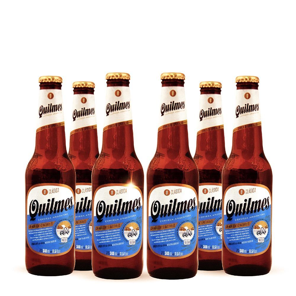 Six Pack Cerveza Quilmes 340 Ml C/u