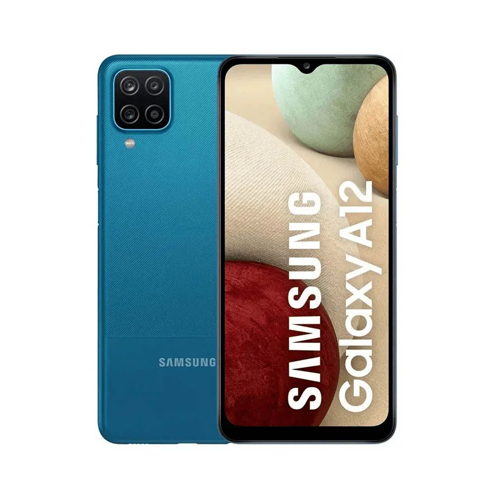 Celular SAMSUNG A12 32/2gb Azul Desbloqueado Dual Sim