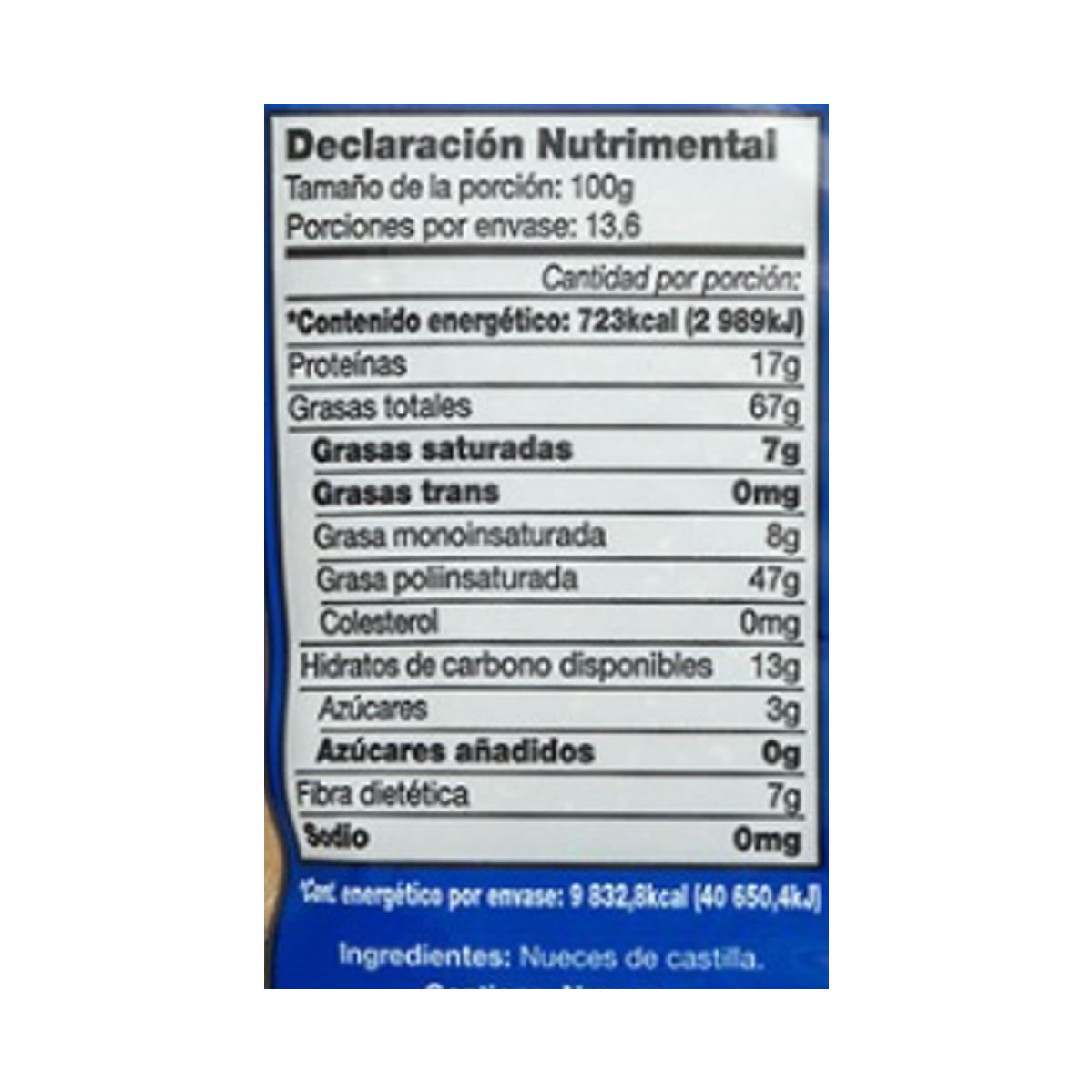 Kirkland Signature Nueces de Castilla en Mitades 1.36 kg