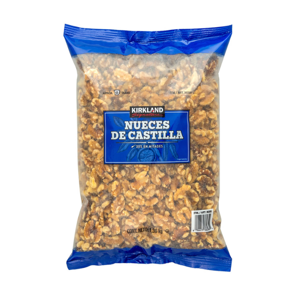 Kirkland Signature Nueces de Castilla en Mitades 1.36 kg