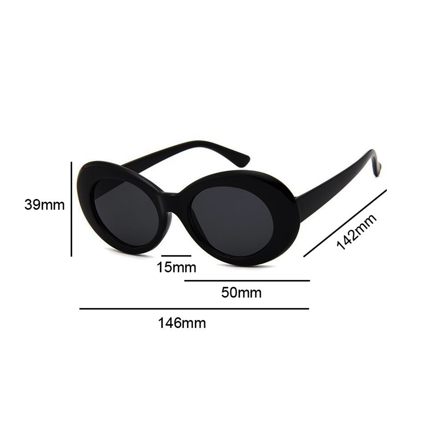 Lentes de sol redondos gafas retro vintage