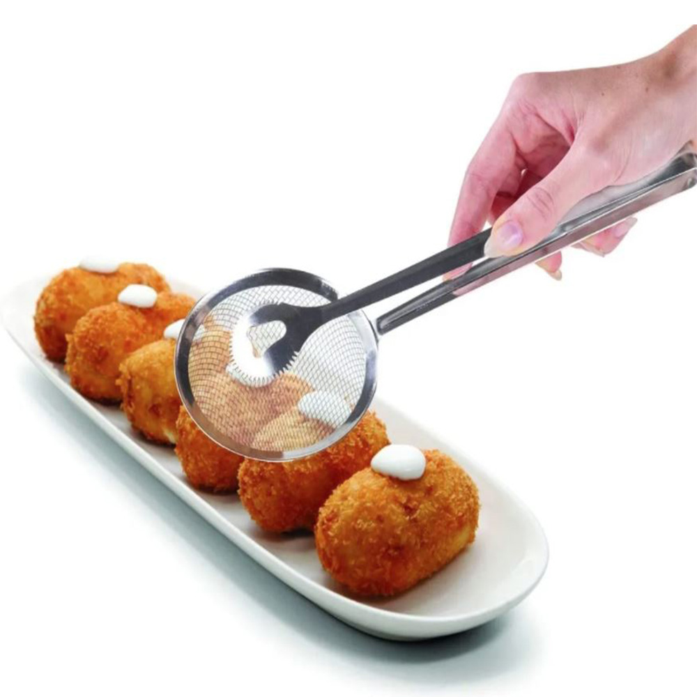 Pinzas Para Freír Utensilio Cocina Frituras Escurridor Goshoppingmx
