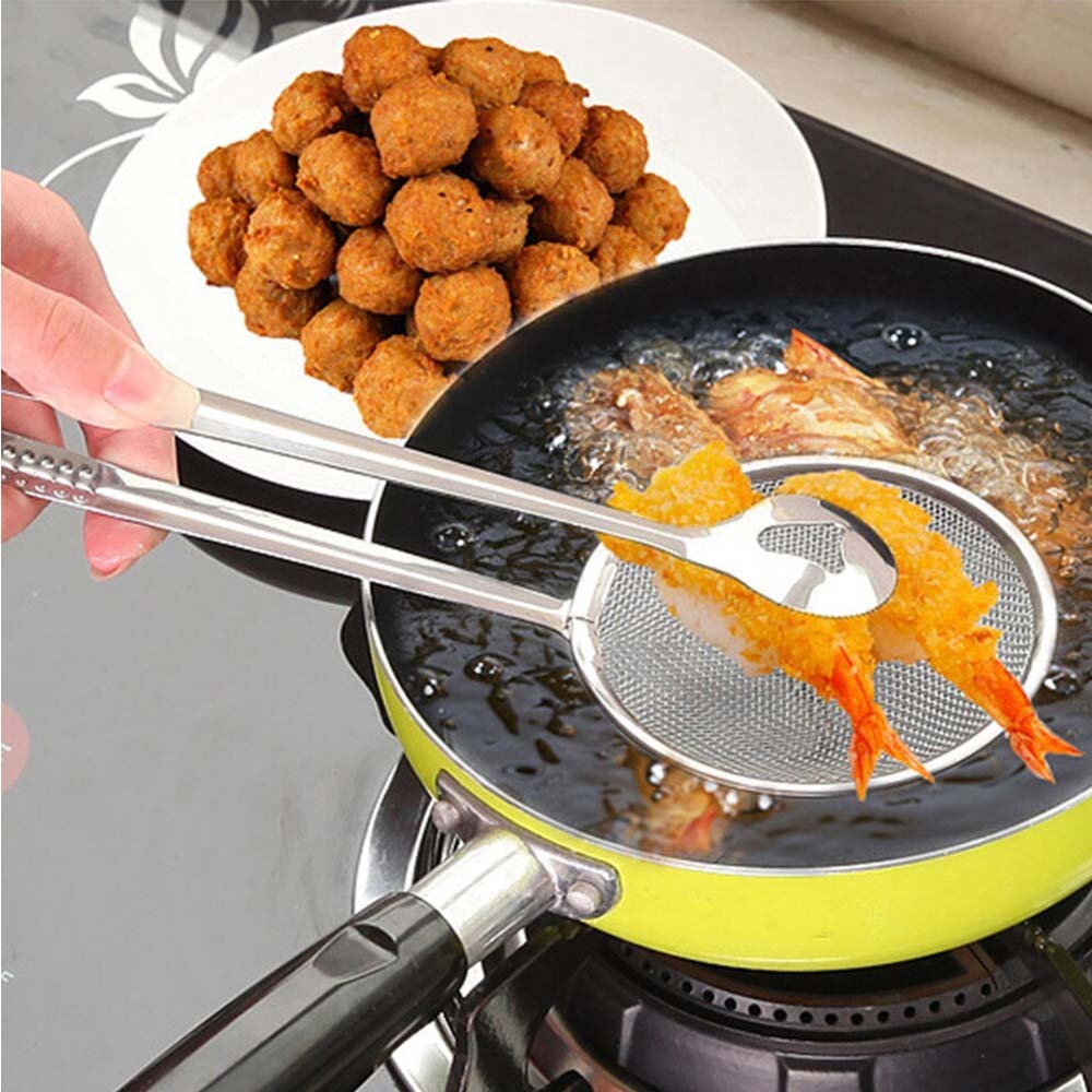 Pinzas Para Freír Utensilio Cocina Frituras Escurridor Goshoppingmx