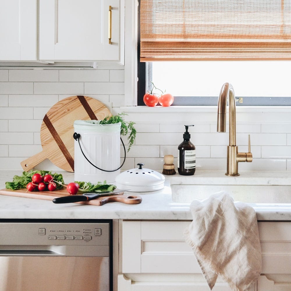 Bote Para Composta De Metal Galvanizado 1.5 Galones