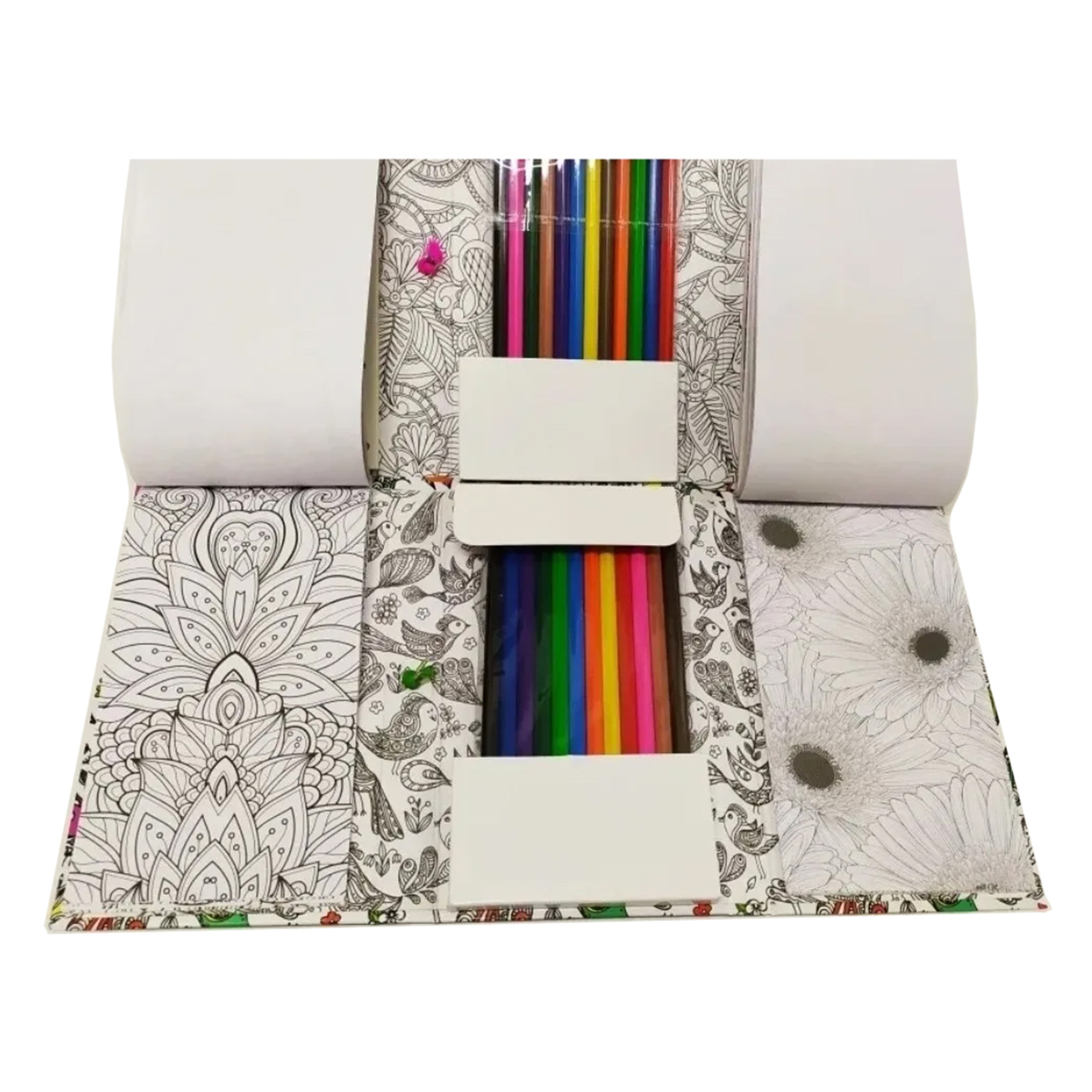 Mandalas Flores con más de 60 Diseños + 12 colores, libro para colorear