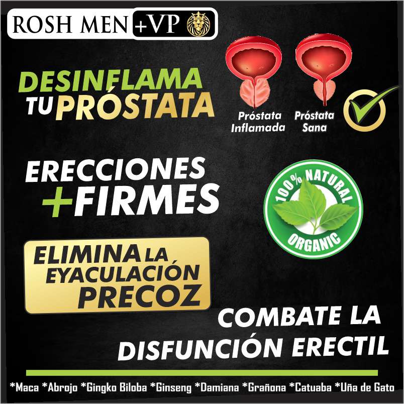 Próstata Sana ROSH MEN VP  maca  vigorizante masculino 180 capsulas 