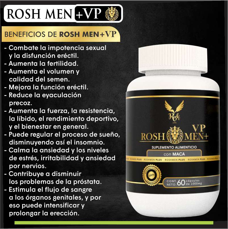Próstata Sana ROSH MEN VP  maca  vigorizante masculino 180 capsulas 