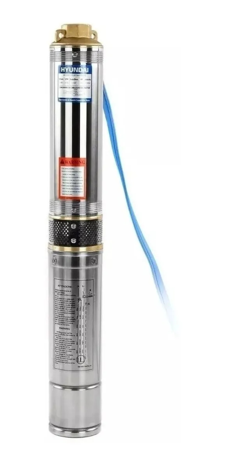 Bombas Sumergibles De Agua Agrícola Hyundai 1hp 110v 92m 70 HYWP1000Gl