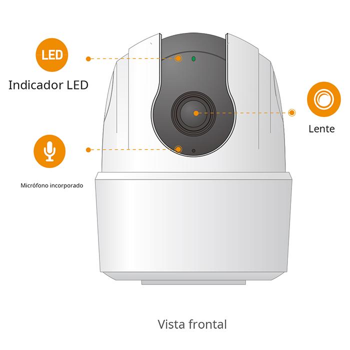 Kit Camaras de seguridad WIFI IMOU Ranger 2C 1080p Full HD 2.4Ghz Giro 360 grados 