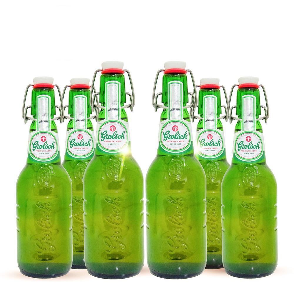 Six Pack Cerveza Holandesa Grolsch Swingtop 450ml C/u