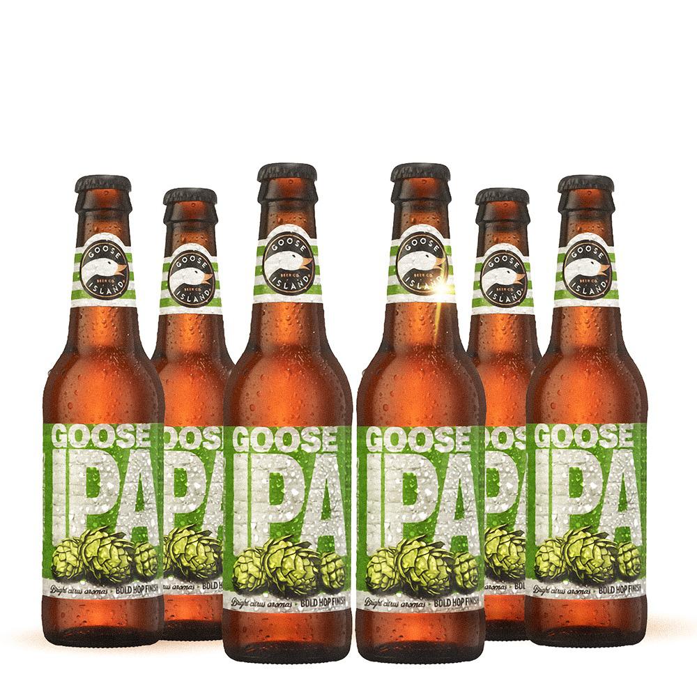 Six Pack Cerveza Goose Island Ipa 355ml C/u