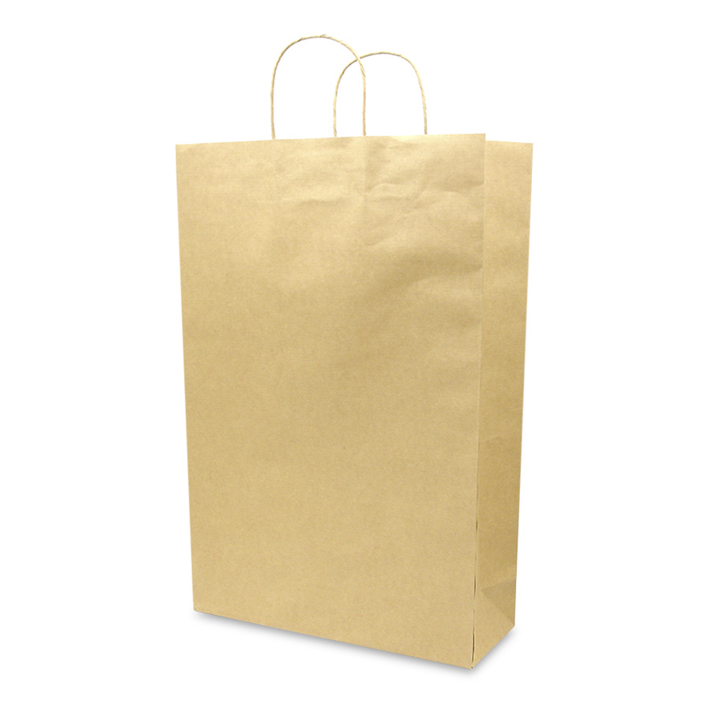 Bolsa de papel kraft jumbo con asa 33 x 50 x 12 con 120 piezas