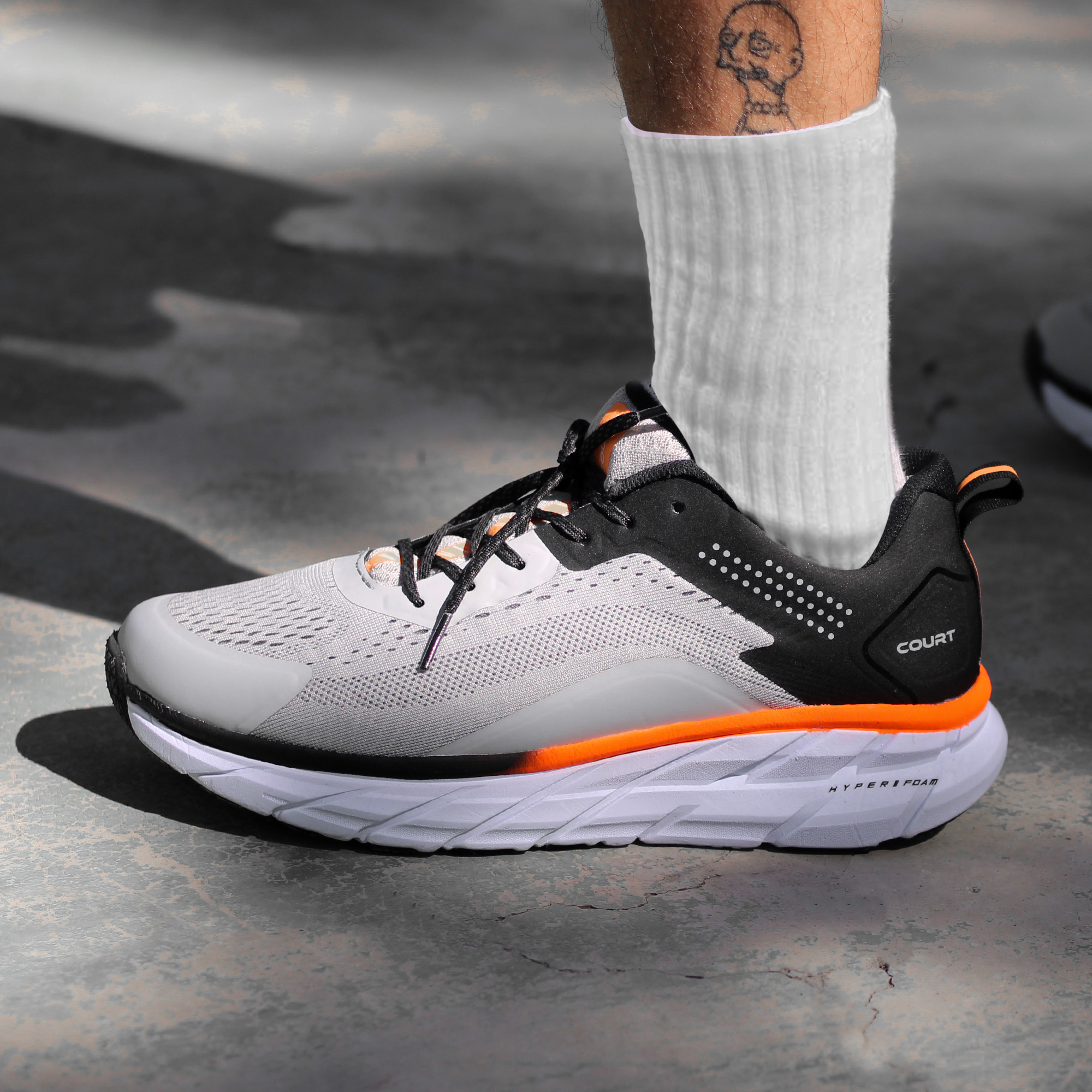 Court | Tenis De Entrenamiento Deportivo Nobel Ligero Para Hombre Blanco