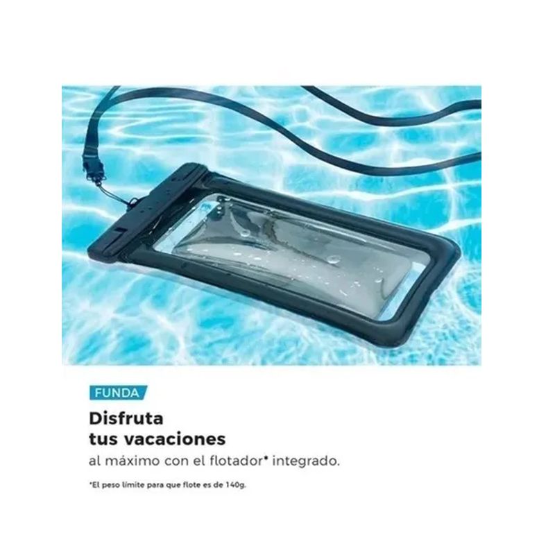 FUNDA UNIVERSAL IMPERMEABLE CONTRA AGUA PARA CELULAR