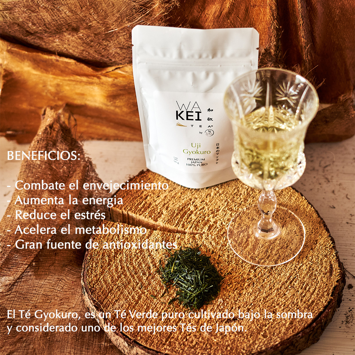 Té verde Gyokuro Japonés de la región de Uji - 50g