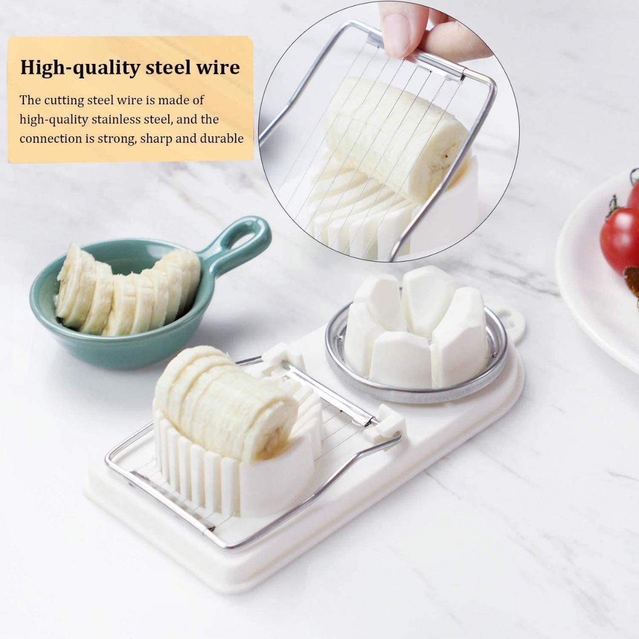 Cortador Rápido Y Eficáz De Huevos Fresas Salchichas Frutas