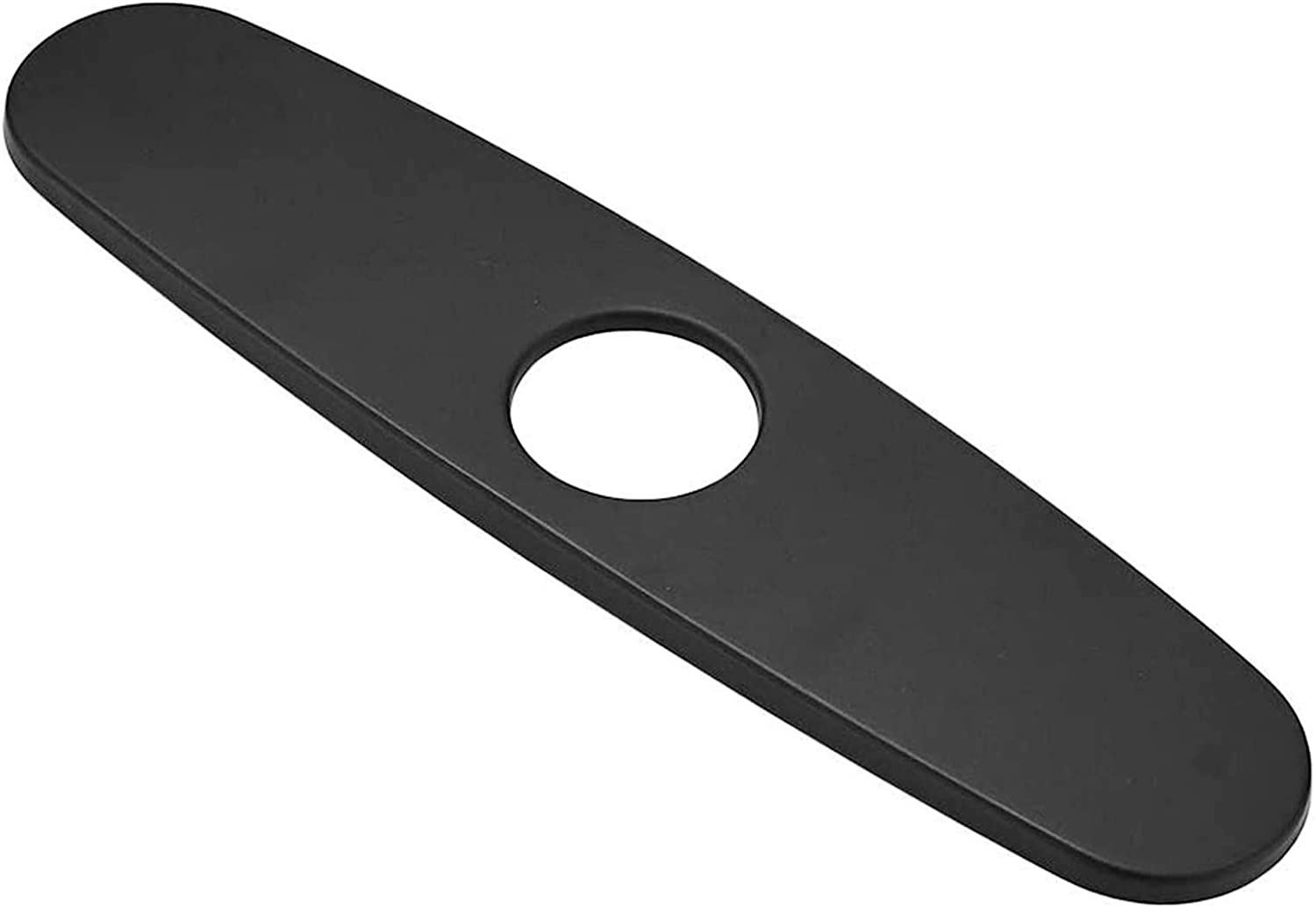 Placa De Fregadero Acabado Negro Mate - Cubierta Para Tapar Orificios Del Fregadero