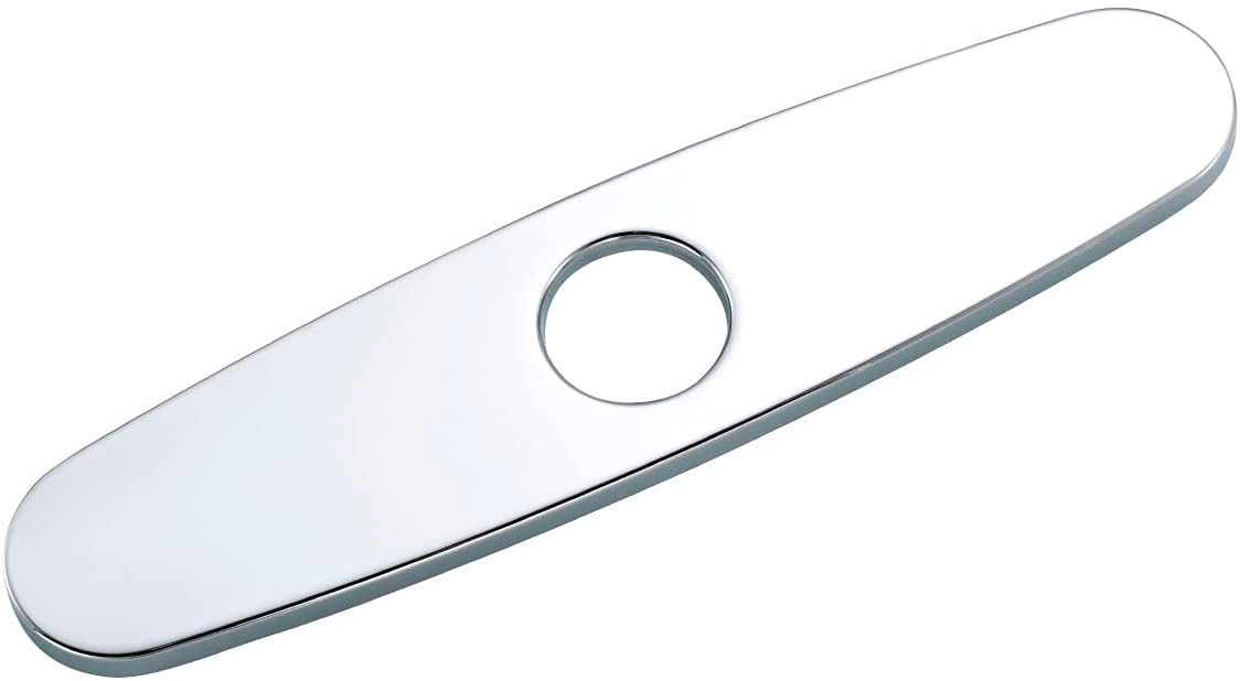 Placa De Fregadero Acabado Cromado - Cubierta Para Tapar Orificios Del Fregadero