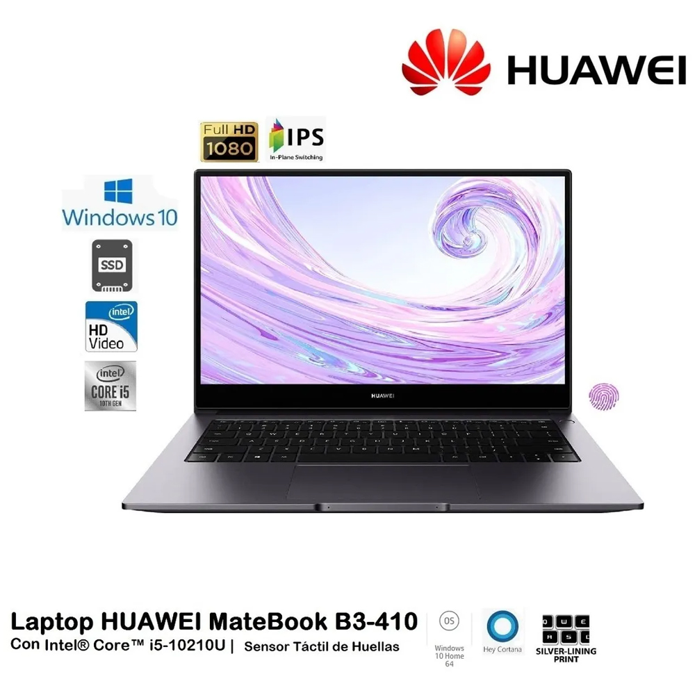 Laptop Huawei Matebook B3-410 Core I5-10210u 8gb 512gb 10 Generacion