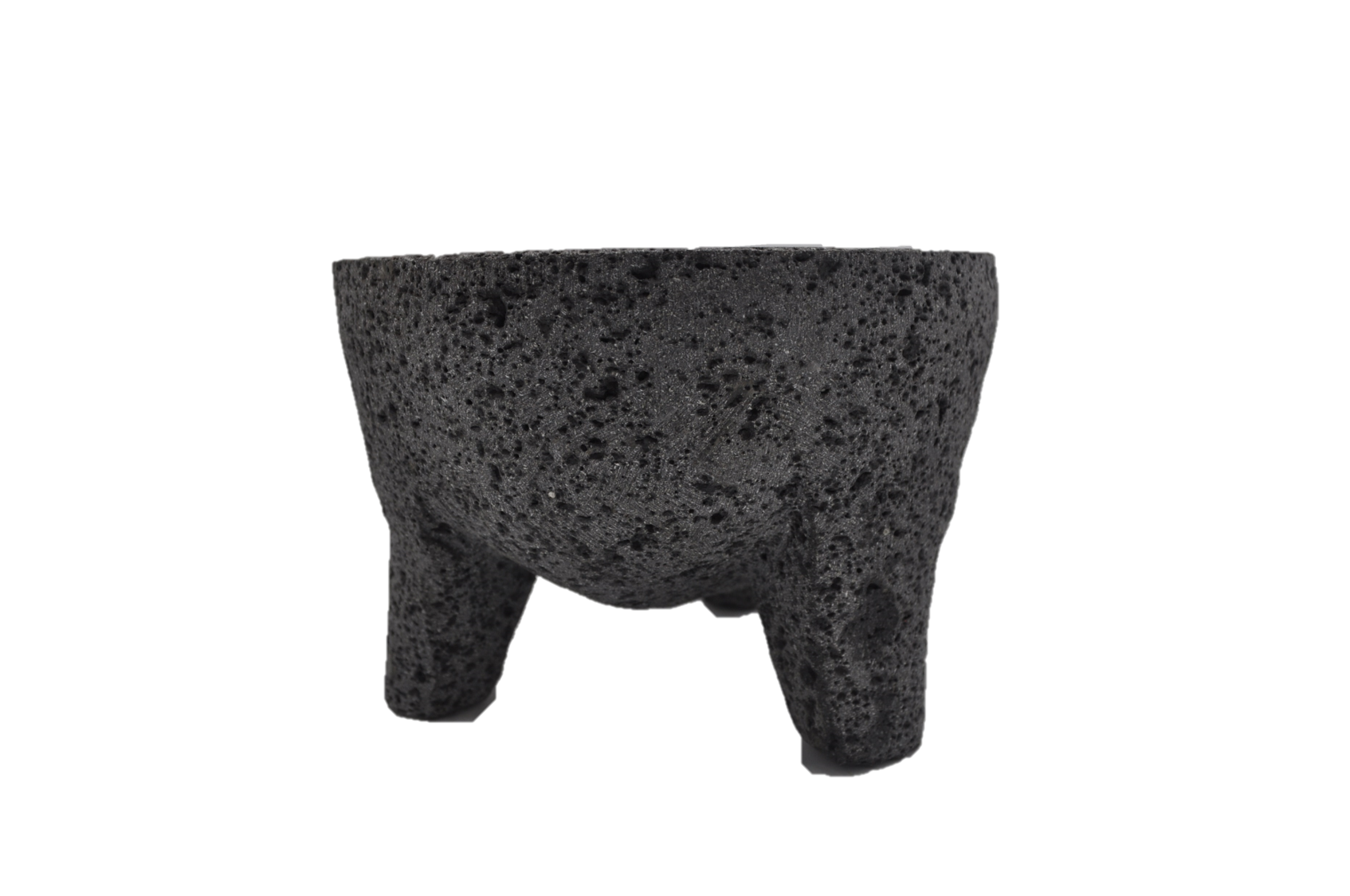 Molcajete Piedra Volcánica Artesanal Con Diseño Tradicional